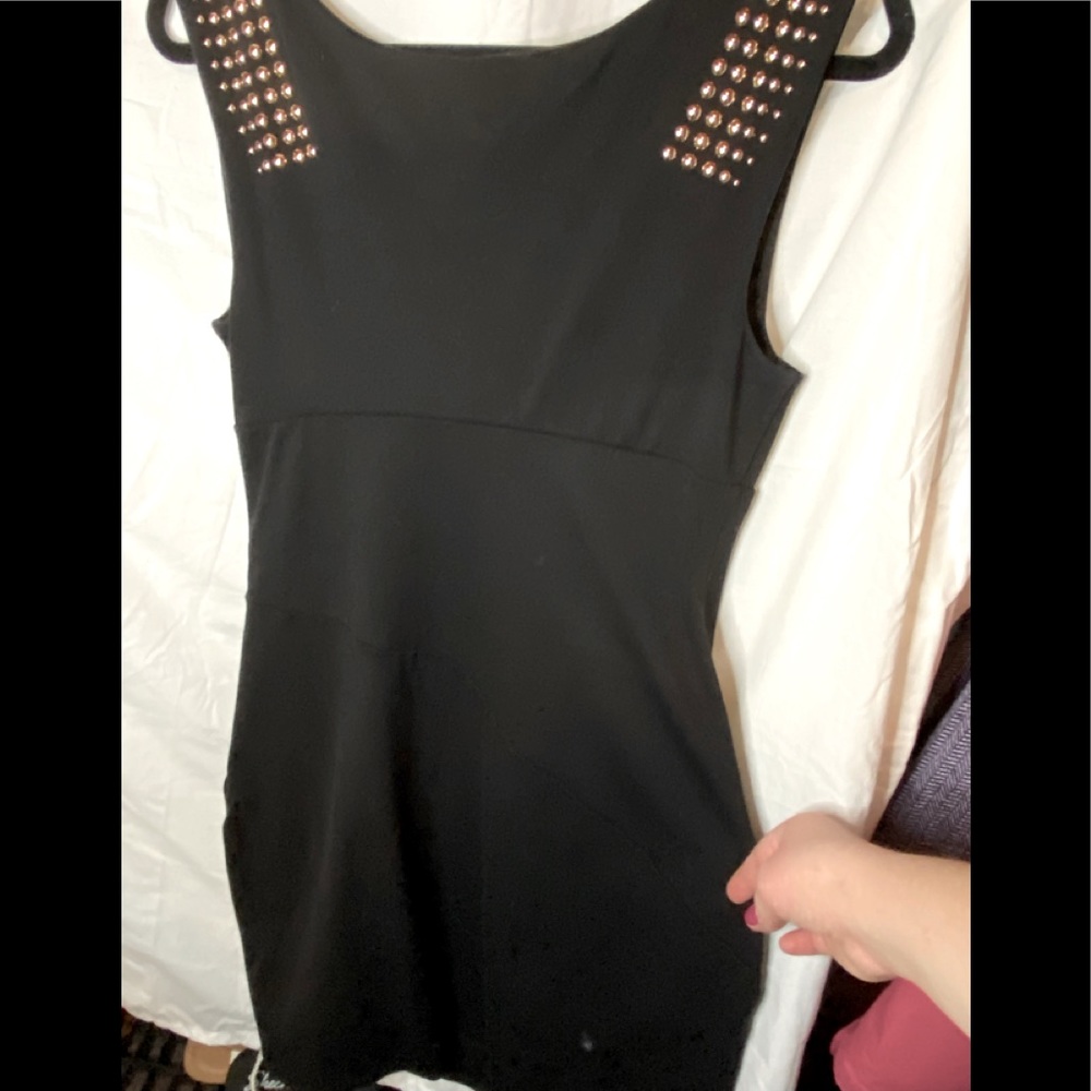 Express body control dress with embellishments